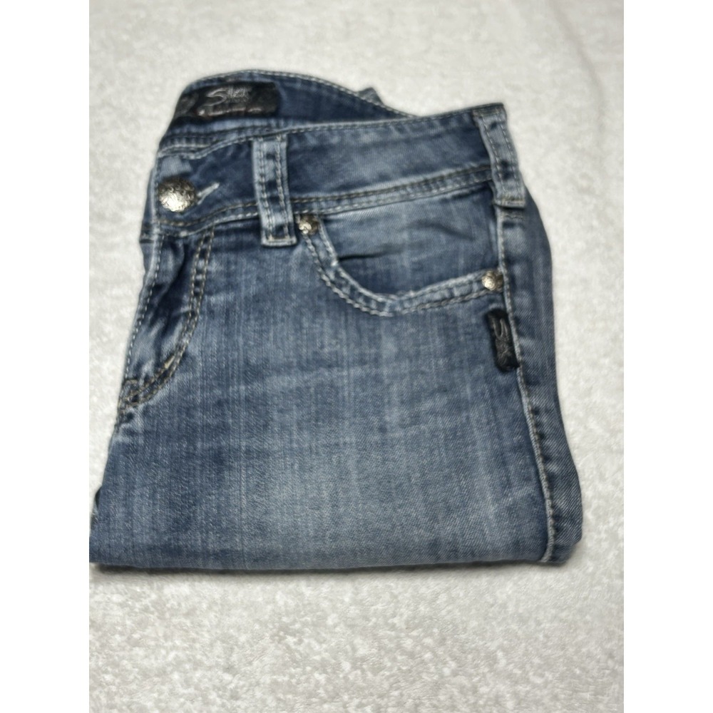 Silver Jeans, Women's Size 28/30, Blue, Denim, SUKI, Pockets, Flared‎